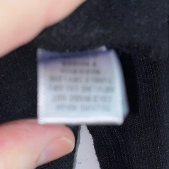 MONROW $134 Stud Sleeve Super Soft Black Sweatshirt MED EUC - Picture 6 of 9